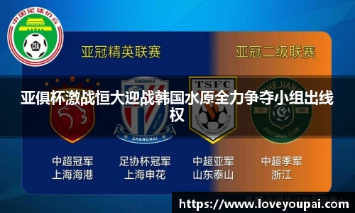 亚俱杯激战恒大迎战韩国水原全力争夺小组出线权
