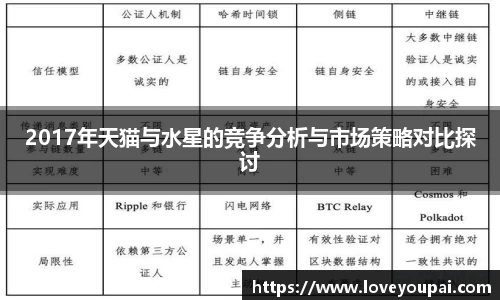 2017年天猫与水星的竞争分析与市场策略对比探讨